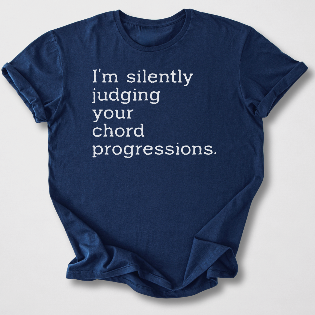 Silently Judging Guitar T-Shirt
