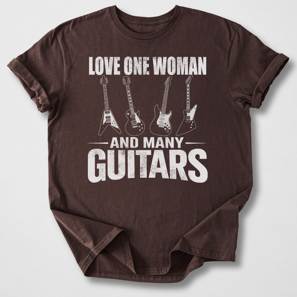 Love One Woman Many Guitars T-Shirt