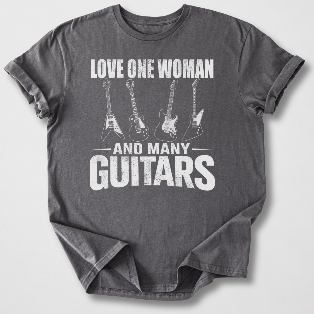 Love One Woman Many Guitars T-Shirt