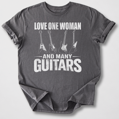 Love One Woman Many Guitars T-Shirt