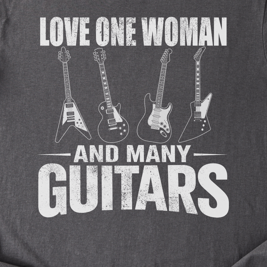 Love One Woman Many Guitars T-Shirt