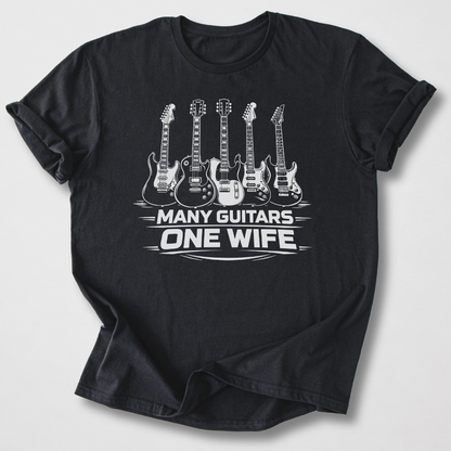 Many Guitars One Wife T-Shirt