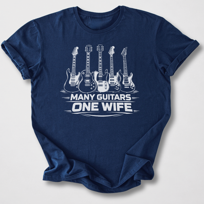 Many Guitars One Wife T-Shirt