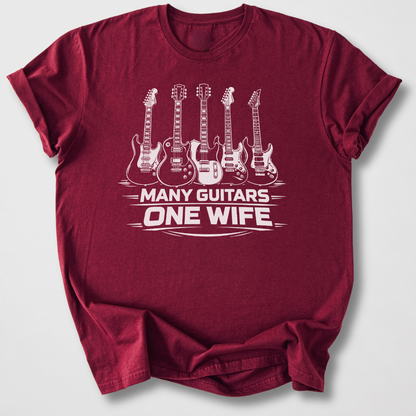 Many Guitars One Wife T-Shirt