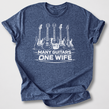 Many Guitars One Wife T-Shirt