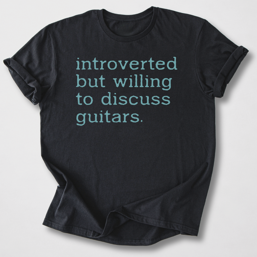 Willing To Discuss Guitars T-Shirt