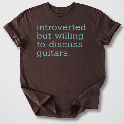 Willing To Discuss Guitars T-Shirt