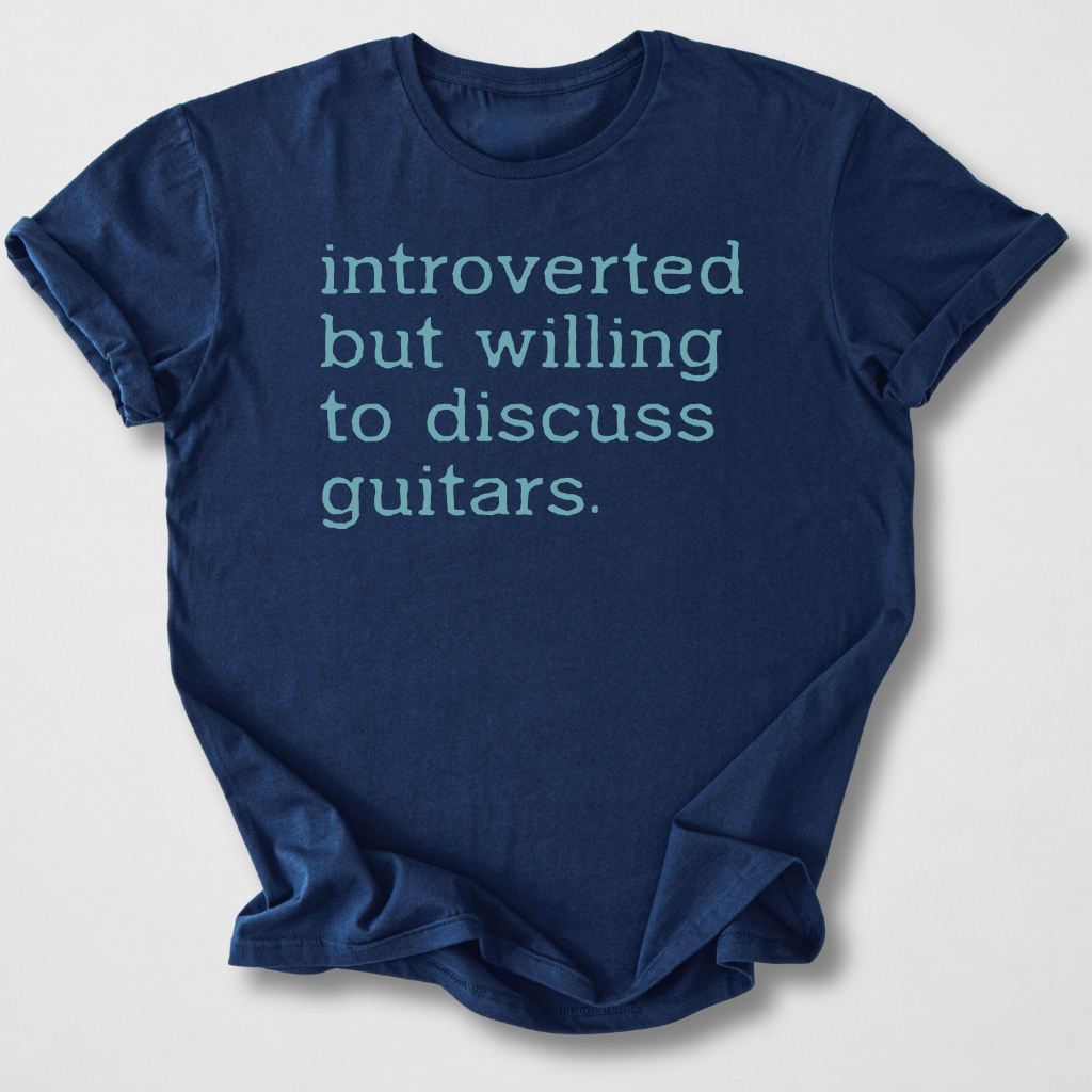 Willing To Discuss Guitars T-Shirt