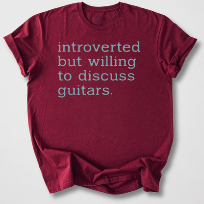 Willing To Discuss Guitars T-Shirt