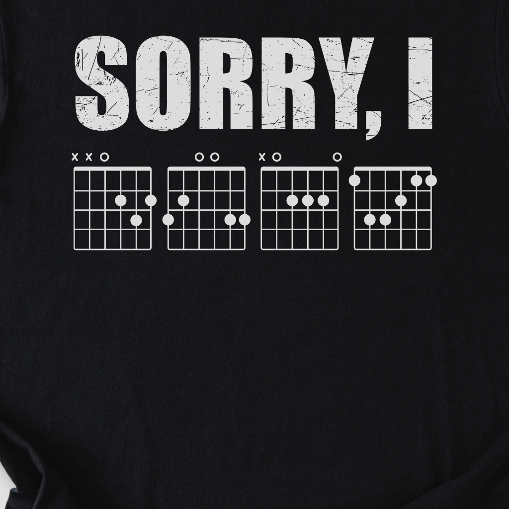 Sorry, I DGAF Guitar T-Shirt