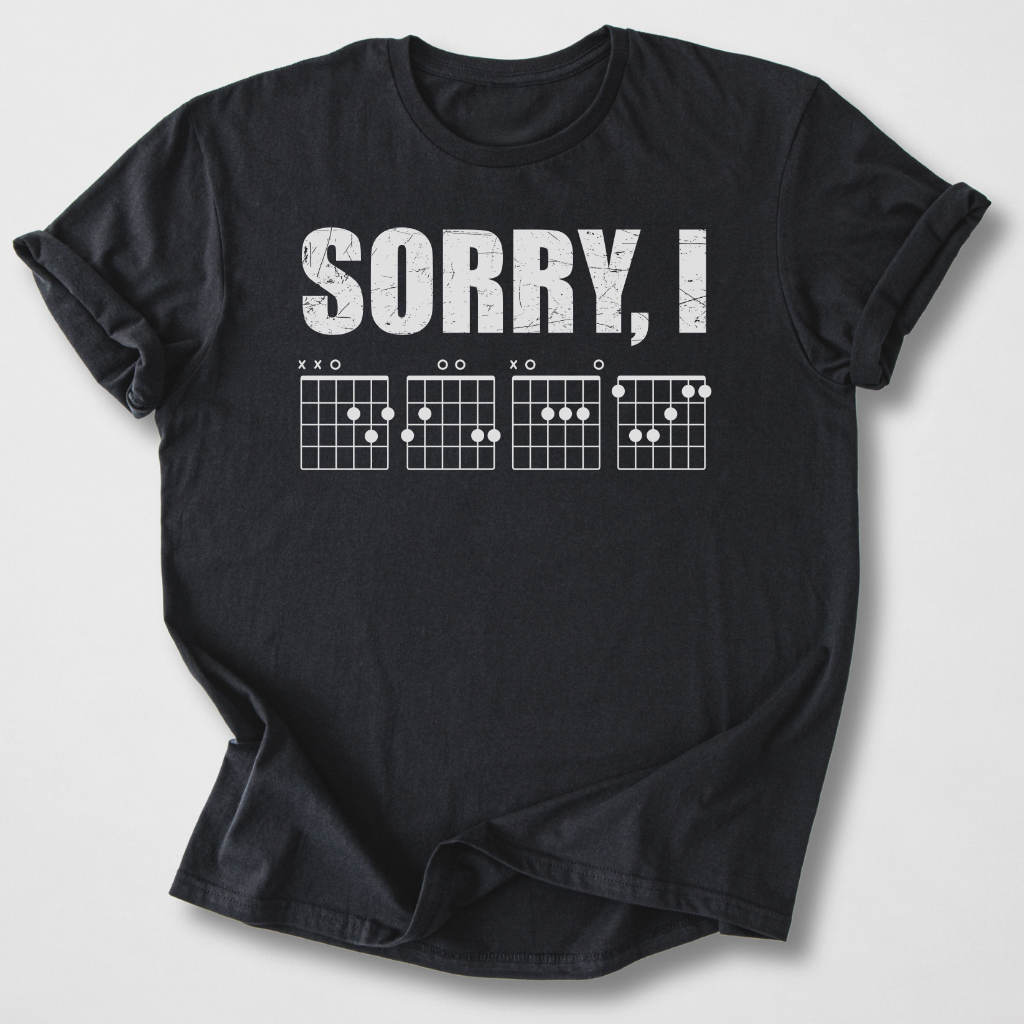 Sorry, I DGAF Guitar T-Shirt