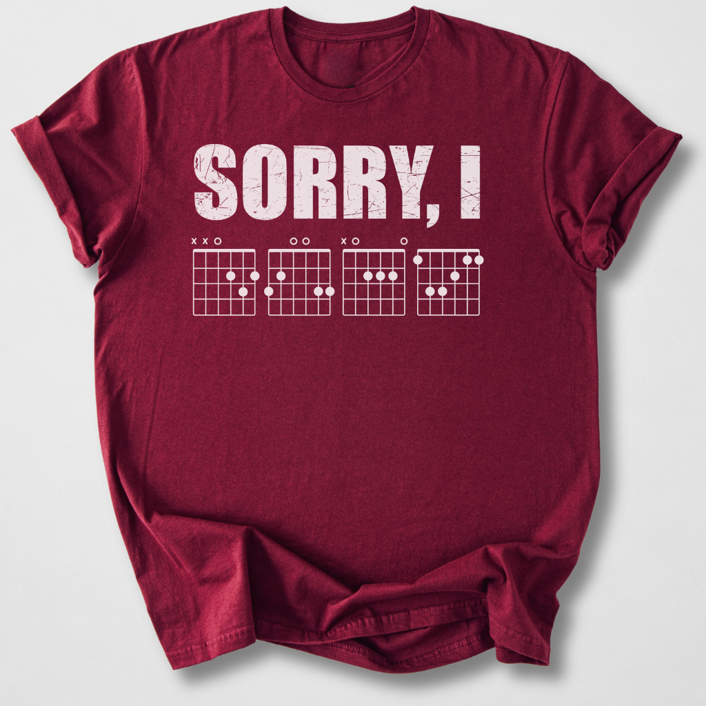 Sorry, I DGAF Guitar T-Shirt