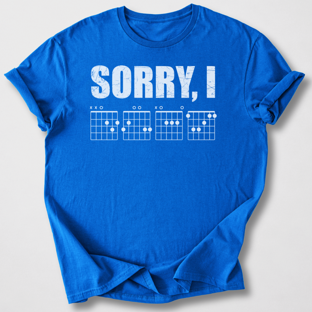 Sorry, I DGAF Guitar T-Shirt