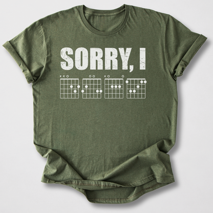 Sorry, I DGAF Guitar T-Shirt