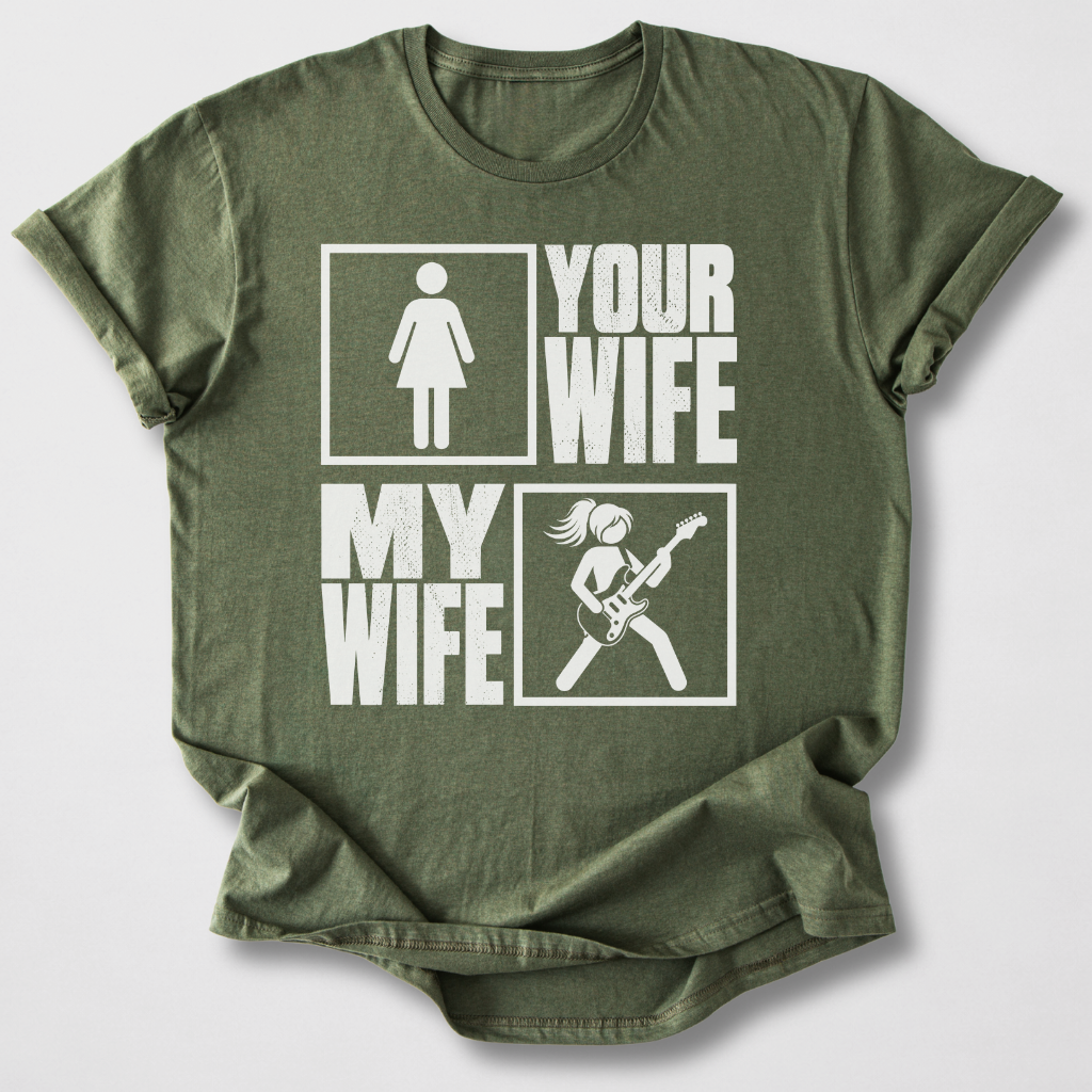 Your Wife My Wife Guitar T-Shirt