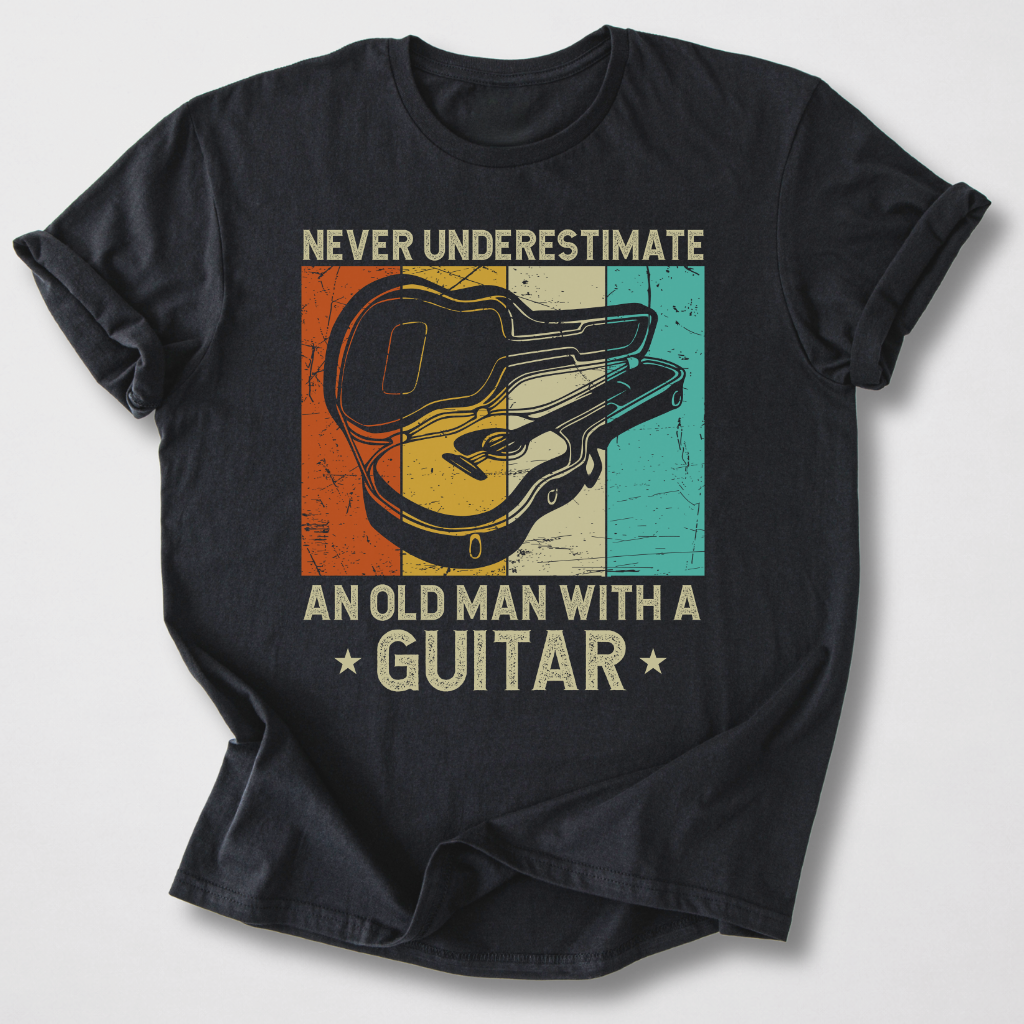 Never Underestimate Guitar T-Shirt