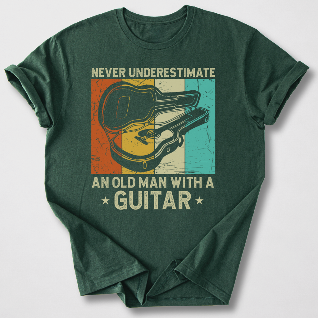 Never Underestimate Guitar T-Shirt