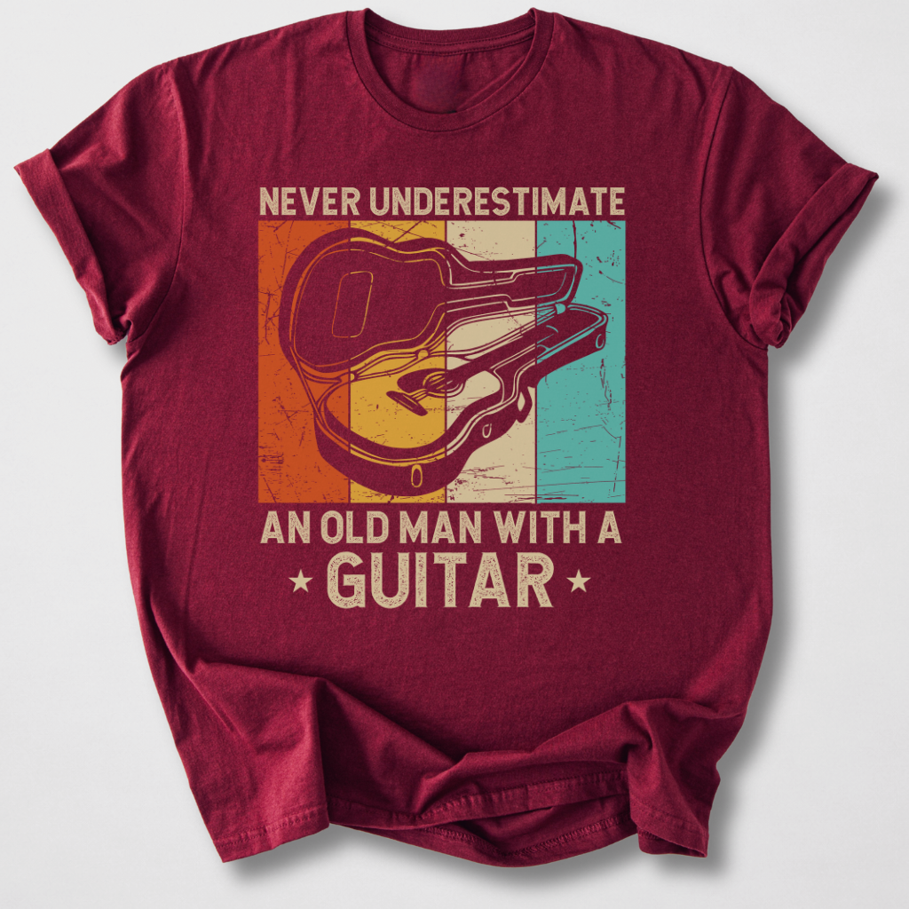 Never Underestimate Guitar T-Shirt