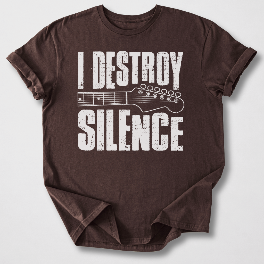I Destroy Silence Guitar T-Shirt