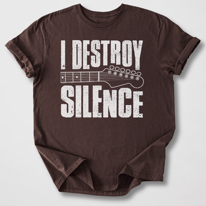 I Destroy Silence Guitar T-Shirt