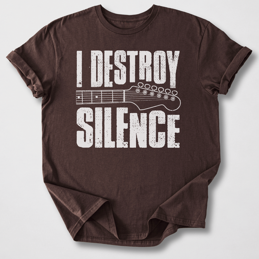 I Destroy Silence Guitar T-Shirt