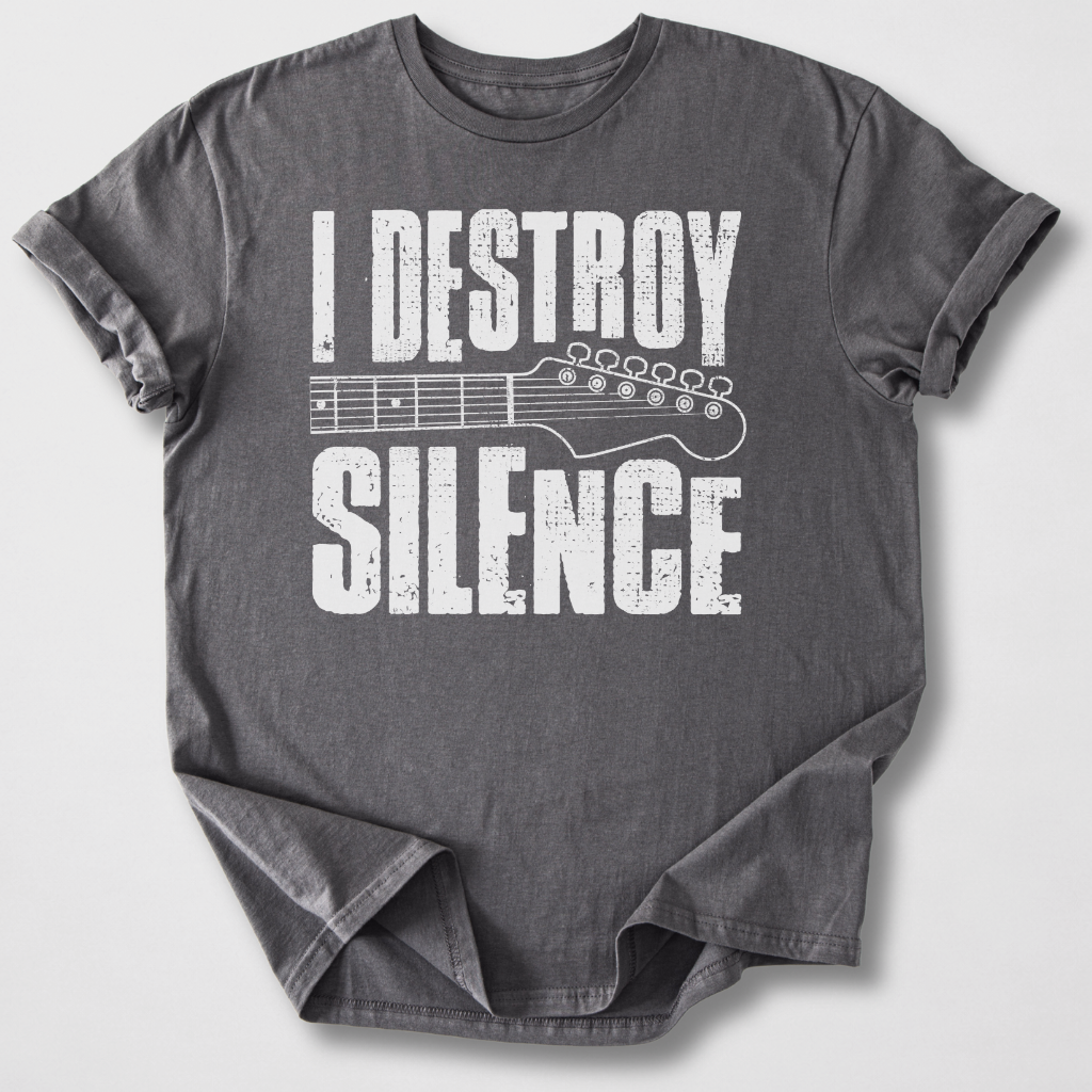 I Destroy Silence Guitar T-Shirt