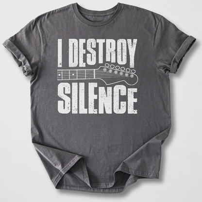 I Destroy Silence Guitar T-Shirt