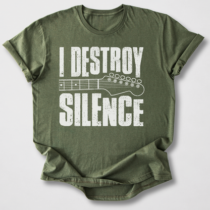 I Destroy Silence Guitar T-Shirt