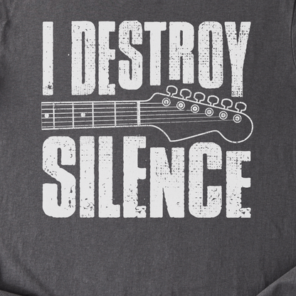 I Destroy Silence Guitar T-Shirt