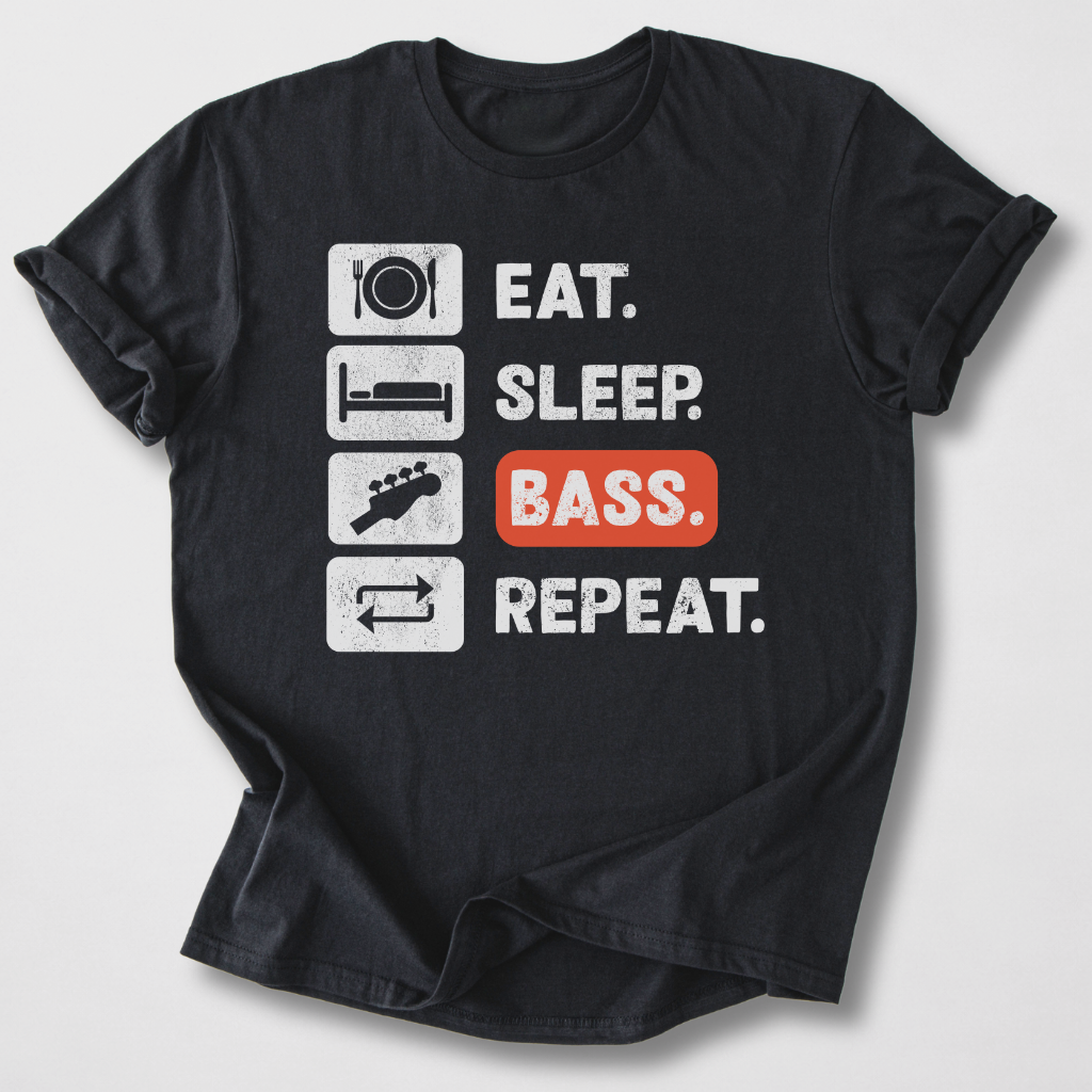 Eat Sleep Bass Repeat T-Shirt