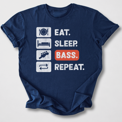 Eat Sleep Bass Repeat T-Shirt