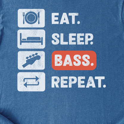 Eat Sleep Bass Repeat T-Shirt