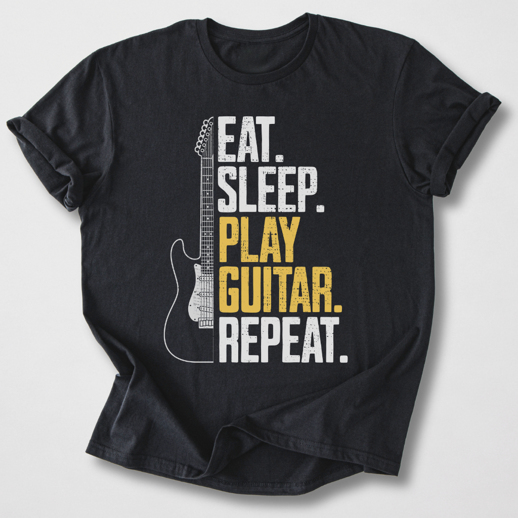 Eat Sleep Guitar Repeat T-Shirt
