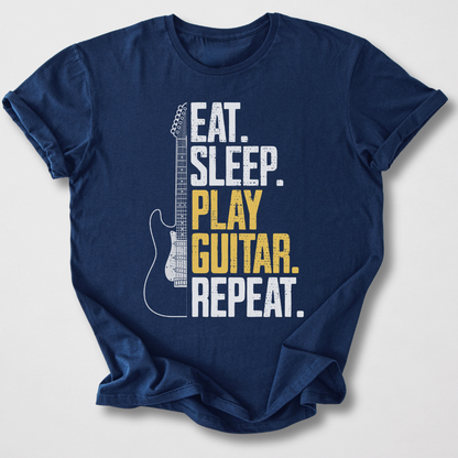 Eat Sleep Guitar Repeat T-Shirt