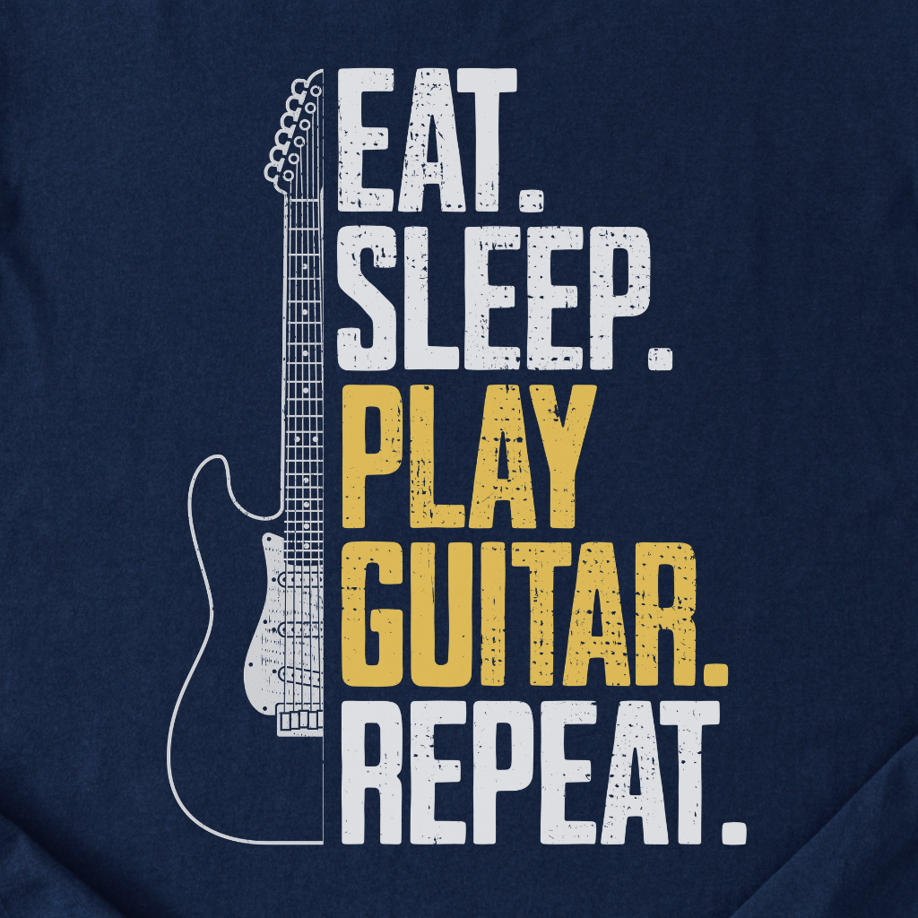 Eat Sleep Guitar Repeat T-Shirt