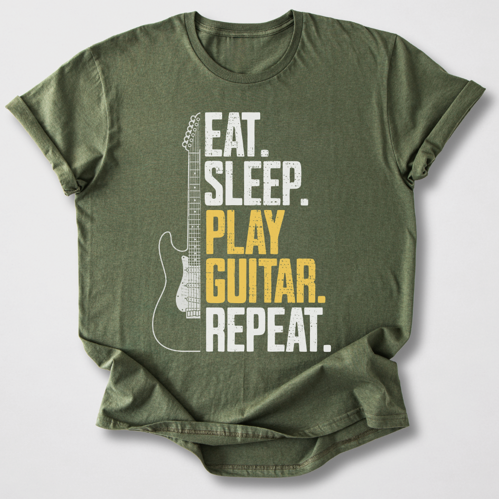 Eat Sleep Guitar Repeat T-Shirt