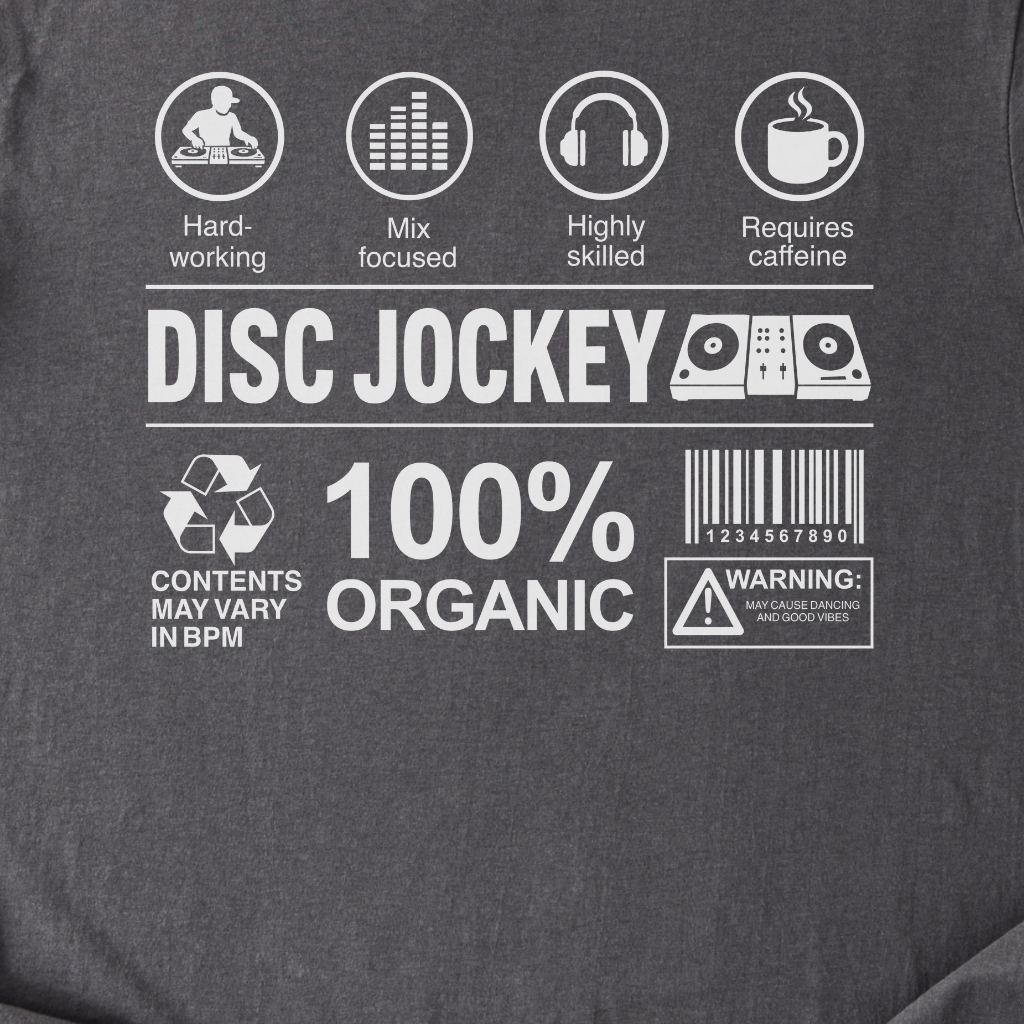 Disc Jockey Label T-Shirt