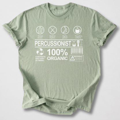 Percussionist Label Drum T-Shirt