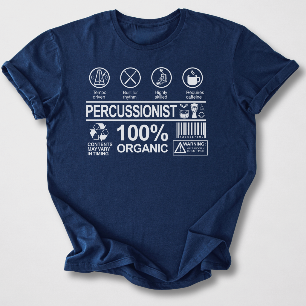 Percussionist Label Drum T-Shirt