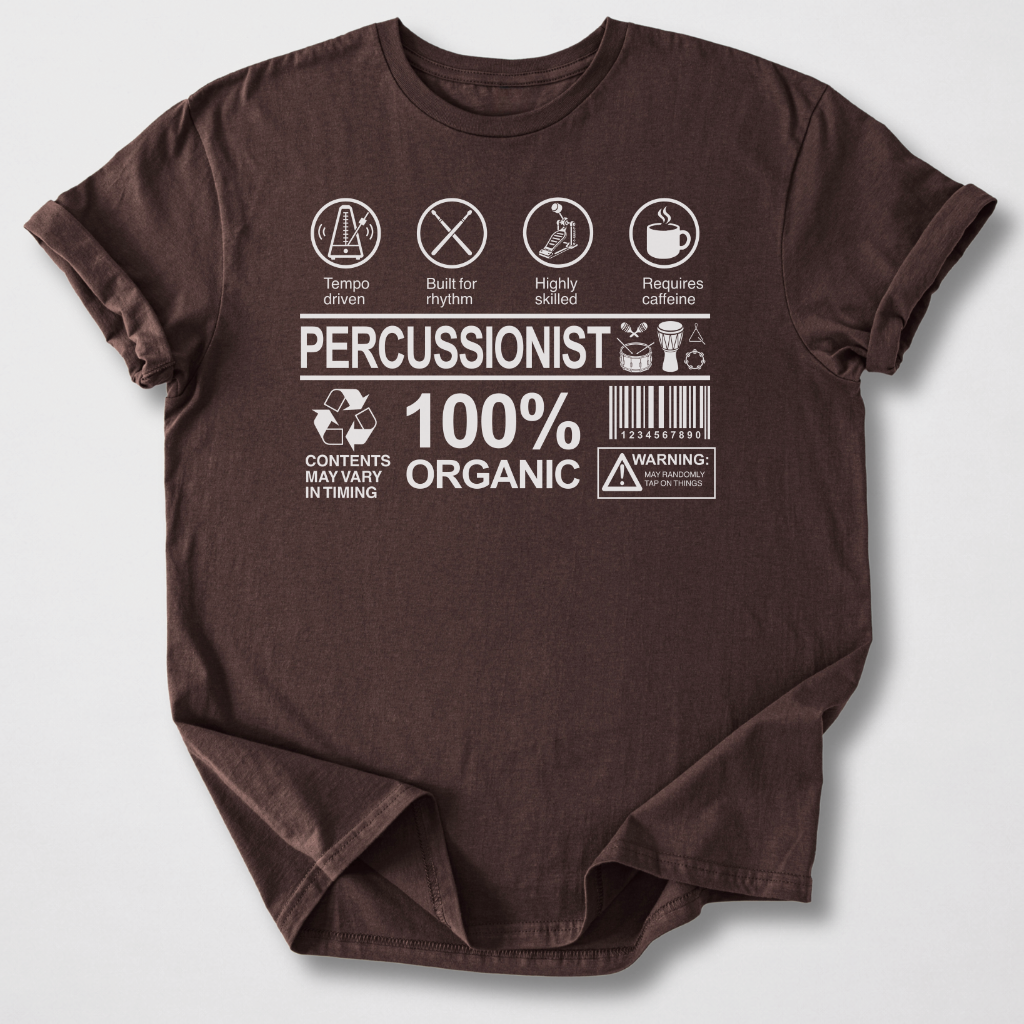 Percussionist Label Drum T-Shirt