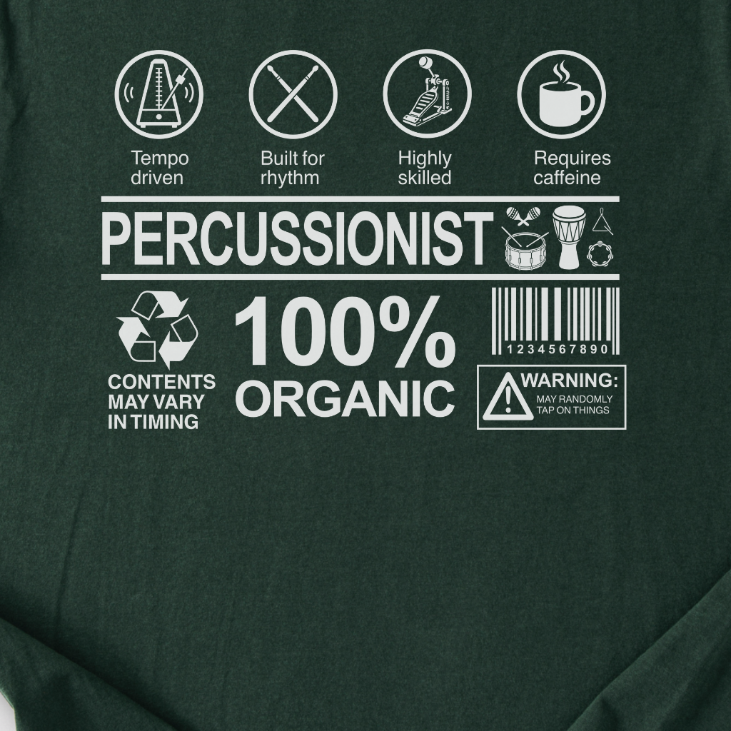 Percussionist Label Drum T-Shirt