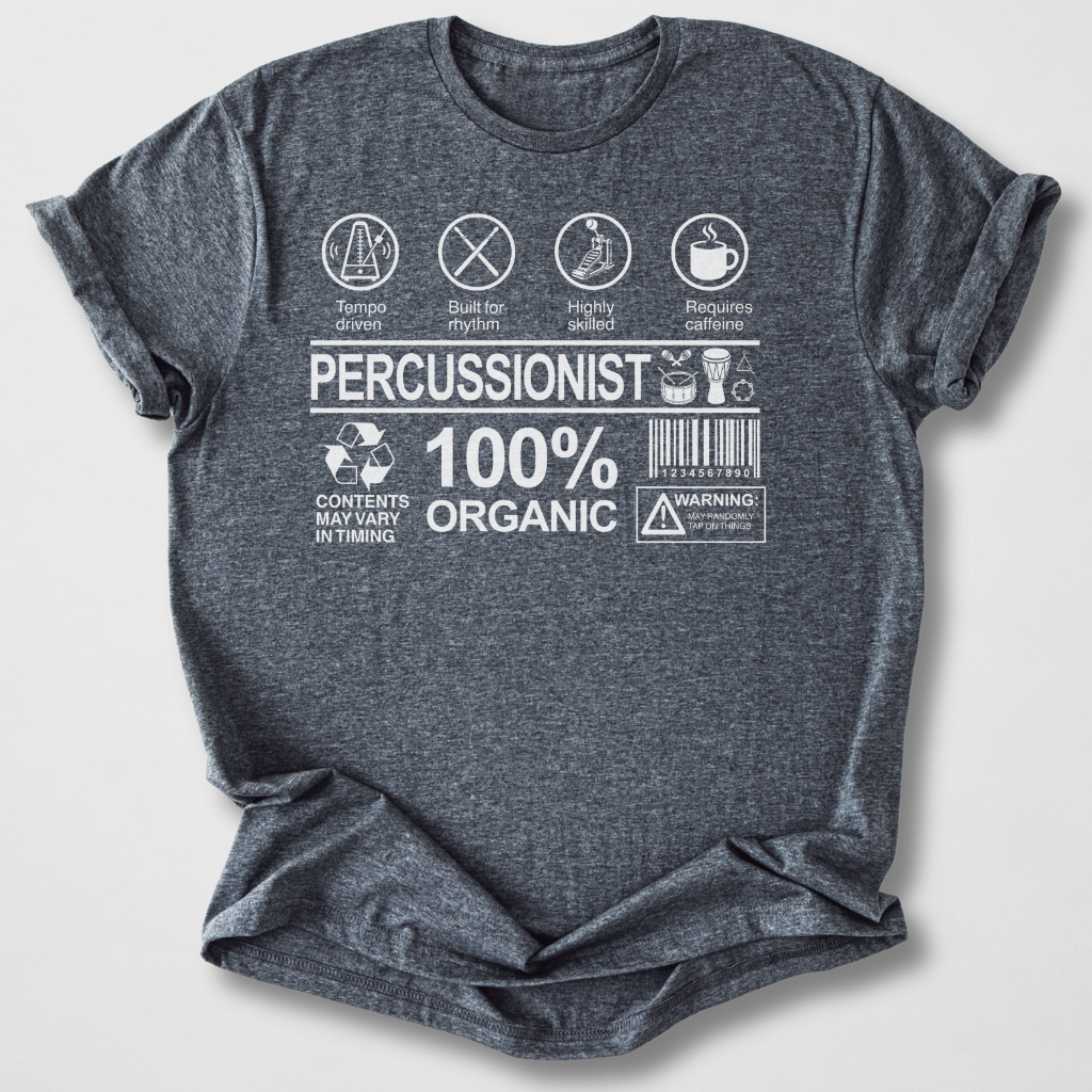 Percussionist Label Drum T-Shirt