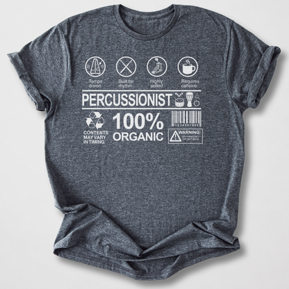 Percussionist Label Drum T-Shirt