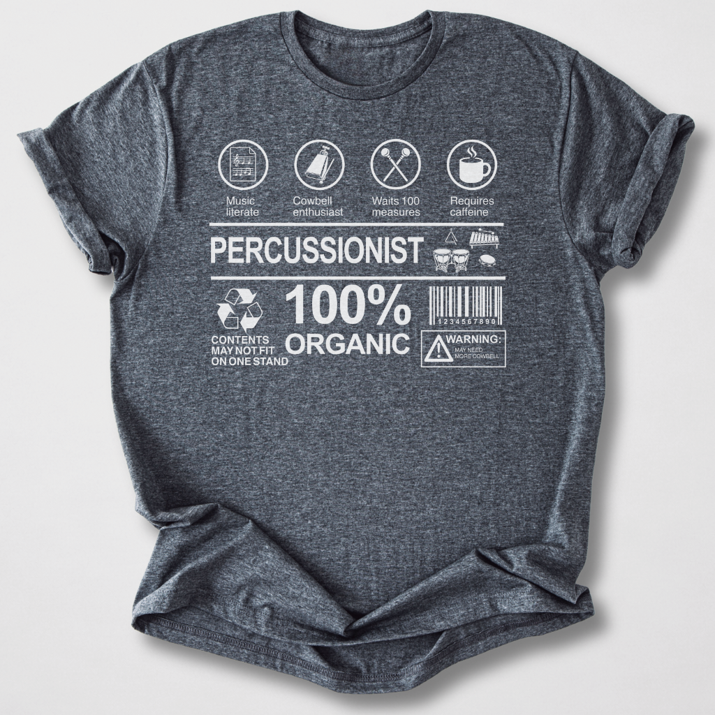 Percussionist Label Drum T-Shirt