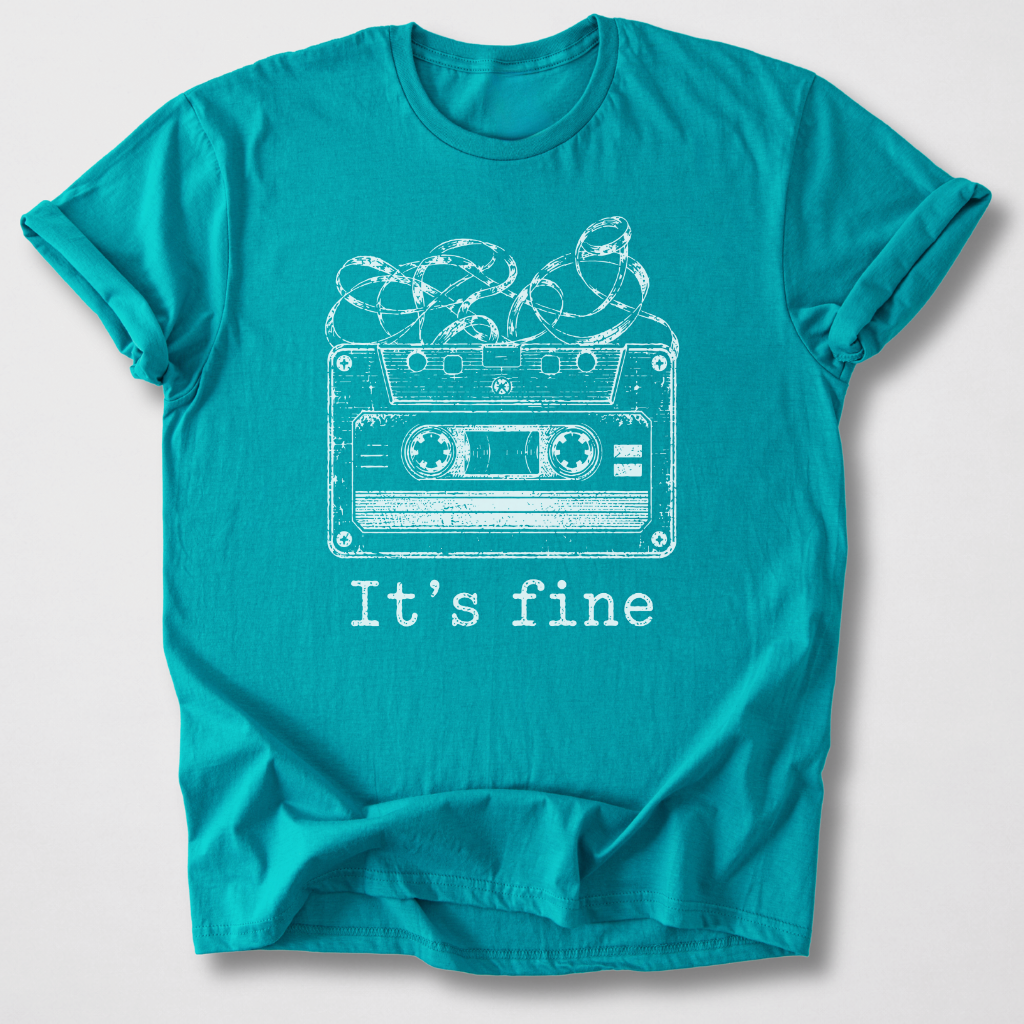 It's Fine Cassette Retro T-Shirt