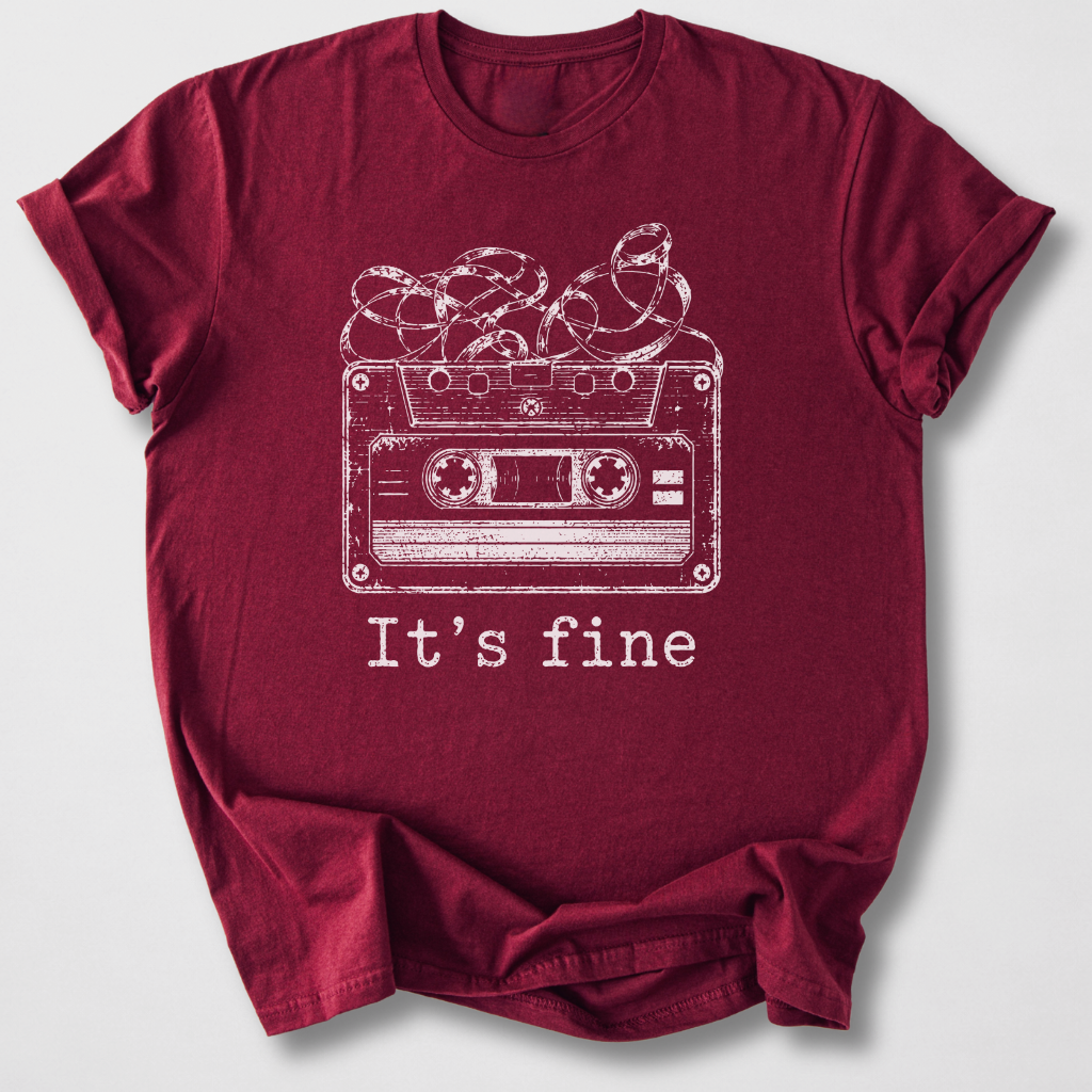 It's Fine Cassette Retro T-Shirt
