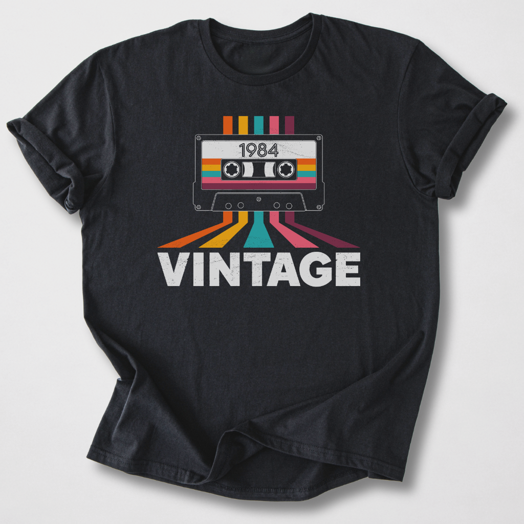 1984 Vintage Retro Cassette T-Shirt