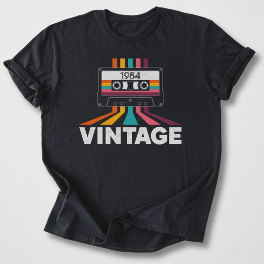 1984 Vintage Retro Cassette T-Shirt