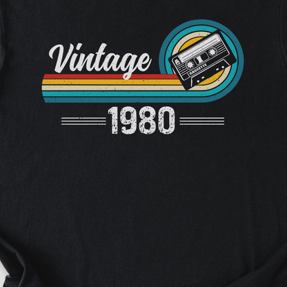 Vintage 1980 Cassette Retro T-Shirt
