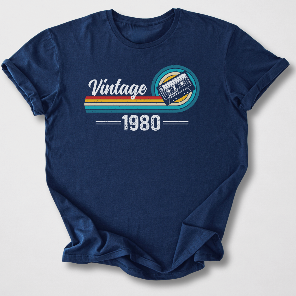 Vintage 1980 Cassette Retro T-Shirt
